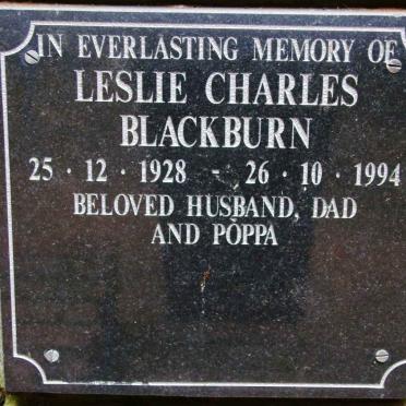 BLACKBURN Leslie Charles 1928-1994