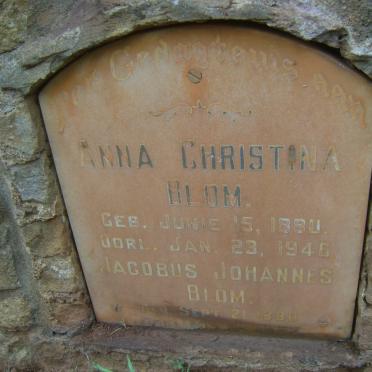 BLOM Jacobus Johannes 1880-1952 &amp; Anna Christina 1880-1946