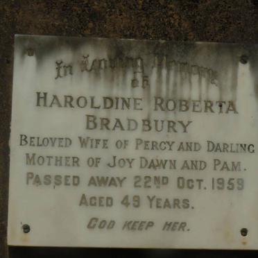 BRADBURY Haroldine Roberta -1959