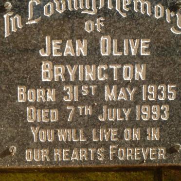 BRYINGTON Jean Olive 1935-1993