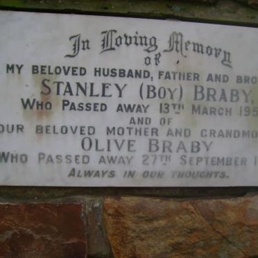 BRABY Stanley -1954 &amp; Olive -1977