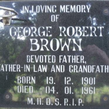 BROWN George Robert 1901-1961