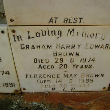 BROWN Graham Harry Edward -1974 :: BROWN Florence May -1989
