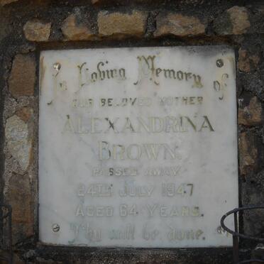 BROWN Alexandrina -1947