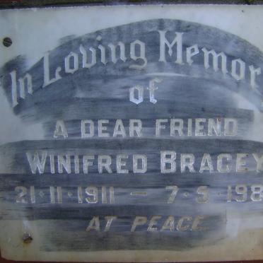 BRACEY Winifred 1911-1980