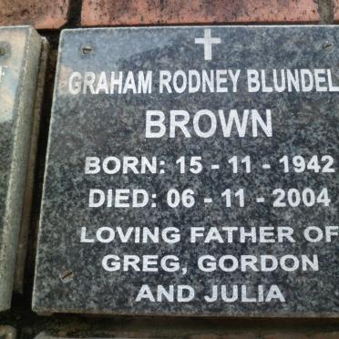 BROWN Graham Rodney Blundell 1942-2004