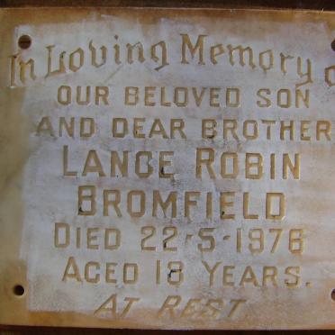 BROMFIELD Lance Robin -1976