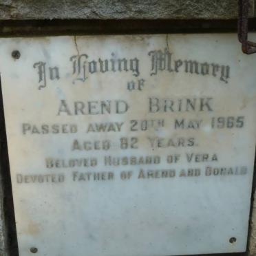BRINK Arend -1965