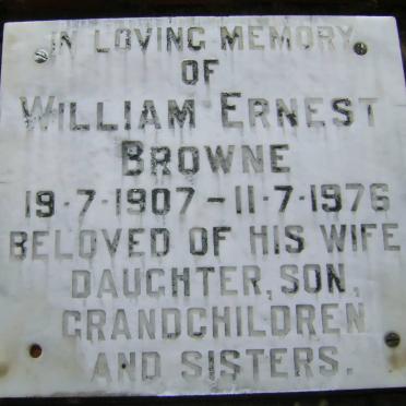 BROWNE William Ernest 1907-1976