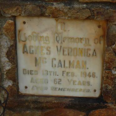 CALMAN Agnes Veronica -1946
