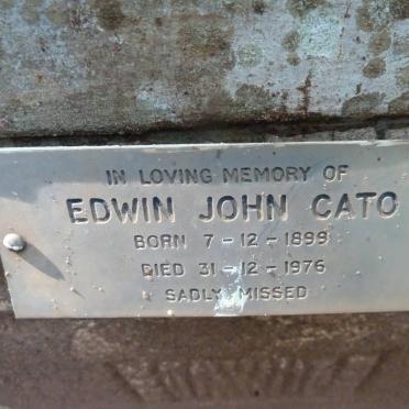 CATO Edwin John 1899-1976 &amp; Mona 1904-1992