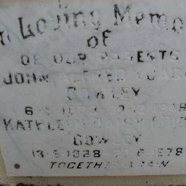 COWLEY John Alfred 1889-1948 &amp; Kathleen Daisy 1888-1978