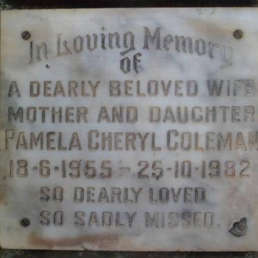 COLEMAN Pamela Cheryl 1955-1982