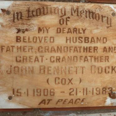 COCK John Bennett 1906-1983