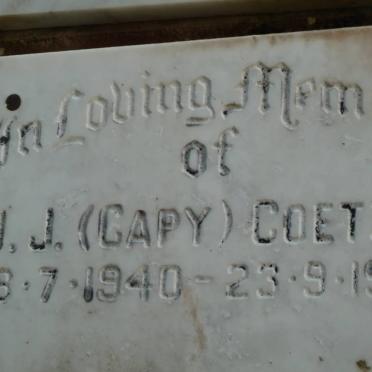 COETZEE J.J. 1940-1989
