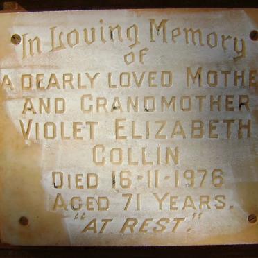 COLLIN Violet Elizabeth -1976