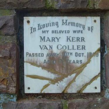 COLLER Mary Kerr, van  -1959