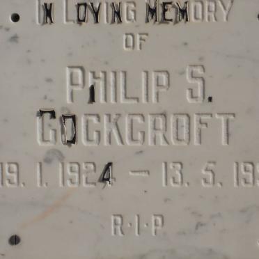 COCKCROFT Philip S. 1924-1991