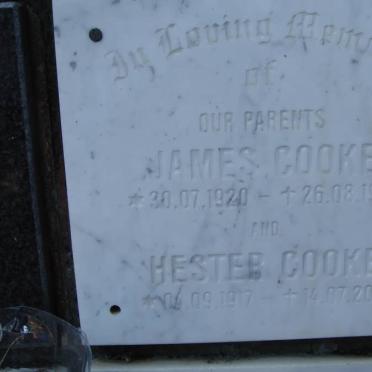COOKE James 1920-1987 &amp; Hester 1917-2001