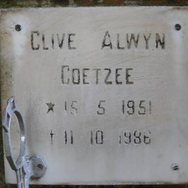 COETZEE Clive Alwyn 1951-1986