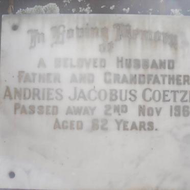 COETZEE Andries Jacobus -1968
