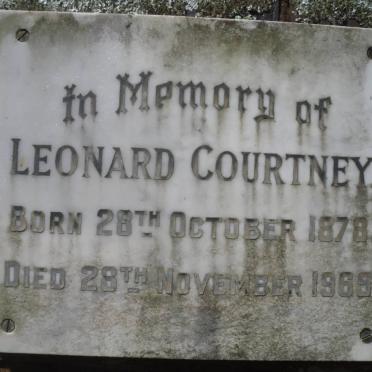 COURTNEY Leonard 1878-1965