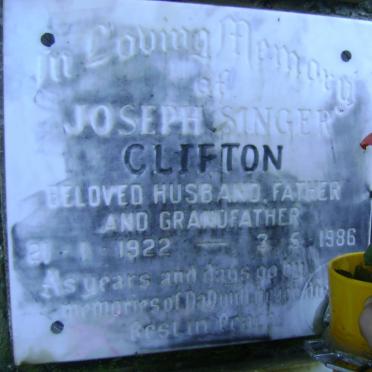 CLIFTON Joseph Singer 1922-1986