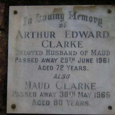 CLARKE Arthur Edward -1961 &amp; Maud -1966
