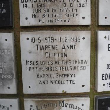 CLIFTON Tiarene Anne 1979-1985