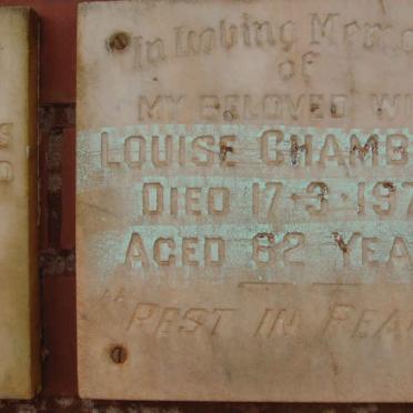 CHAMBERS Louise -1975
