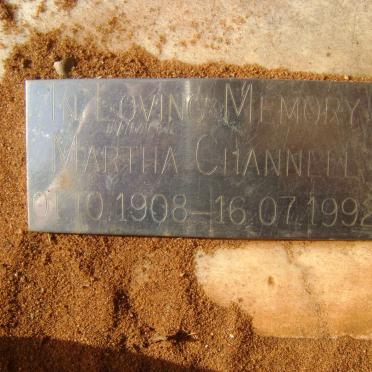CHANNELL Martha 1908-1992