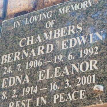 CHAMBERS Bernard Edwin 1906-1992 &amp; Edna Eleanor 1914-2001