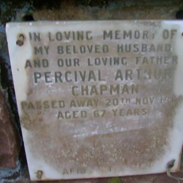 CHAPMAN Percival Arthur -1960