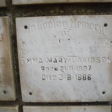 DAVIDSON Emma Mary 1907-1988