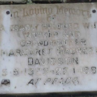 DAVIDSON Margaret Maureen 1923-1983