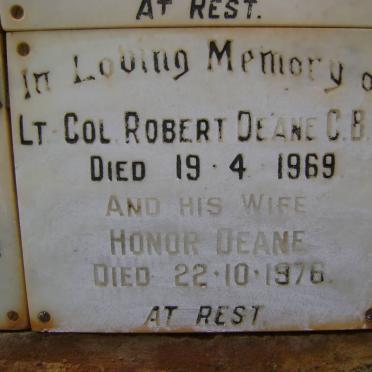 DEANE Robert C.B.E. -1969 &amp; Honor -1976