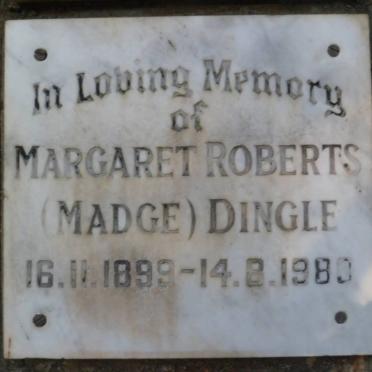 DINGLE Margaret Roberts 1899-1980