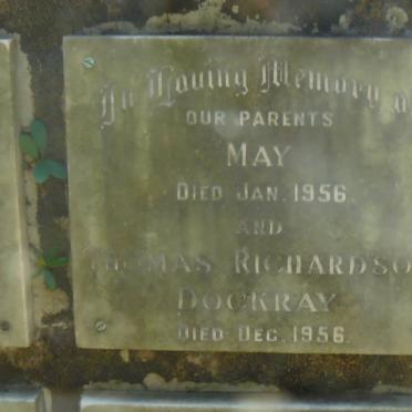 DOCKRAY Thomas Richardson -1956 &amp; May -1956