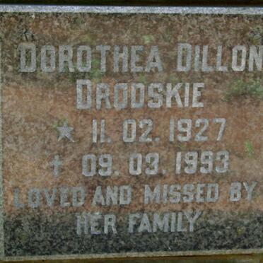 DRODSKIE Dorothea Dillon 1927-1993
