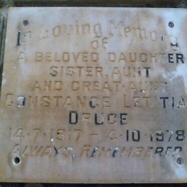 DRUCE Constance Letitia 1917-1978