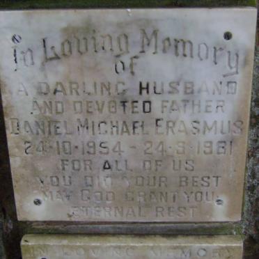 ERASMUS Daniel Michael 1954-1981