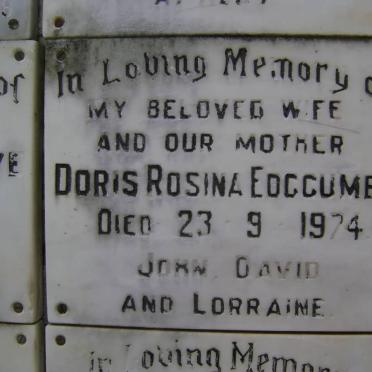 EDGCUMBE Doris Rosina -1974