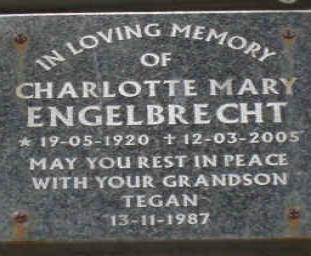 ENGELBRECHT Charlotte Mary 1920-2005