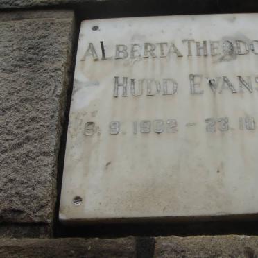 EVANS Alberta Theodosia Hudd 1902-1967