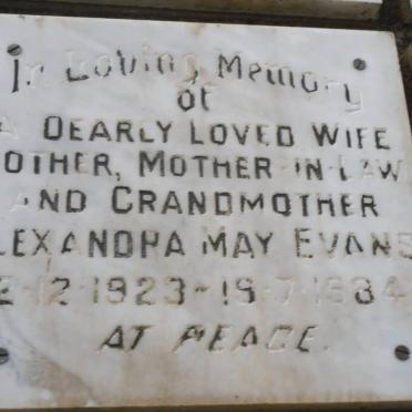 EVANS Alexandra May 1923-1984