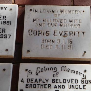 EVERITT Doris 1916-1991