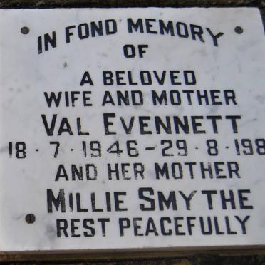 EVENNETT Val 1946-1988 :: SMYTHE Millie