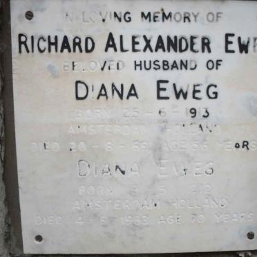 EWEG Richard Alexander 1913-1969 &amp; Diana 1912-1983