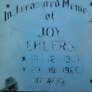 EHLERS Joy 1937-1985