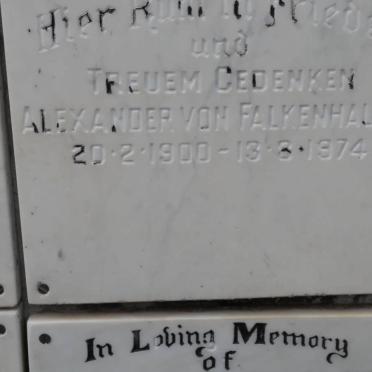 FALKENHAUSEN Alexander, von 1900-1974